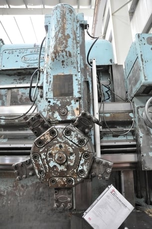46" Bullard #75-Cutmaster, vertical turret lathe, 5-position turret head on rail, 1 side head, 40 HP, 1956 - Image 3