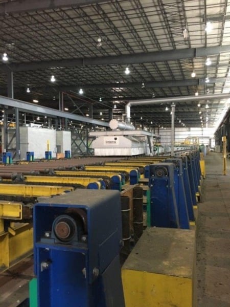 Tenova Loi roller hearth annealing furnace, inlet roller table, inlet suction device - Image 2