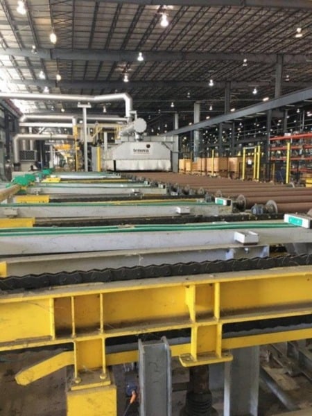 Tenova Loi roller hearth annealing furnace, inlet roller table, inlet suction device - Image 3