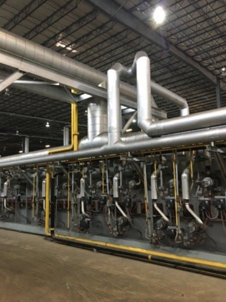 Tenova Loi roller hearth annealing furnace, inlet roller table, inlet suction device - Image 5