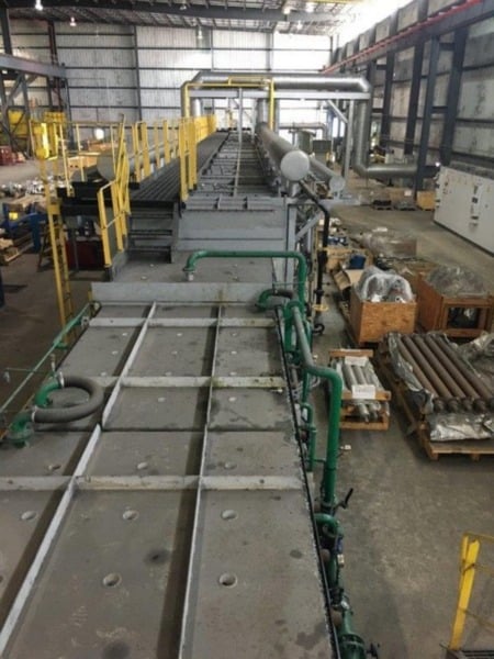 Tenova Loi roller hearth annealing furnace, inlet roller table, inlet suction device - Image 7