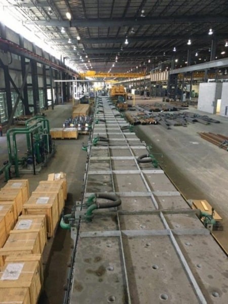 Tenova Loi roller hearth annealing furnace, inlet roller table, inlet suction device - Image 8