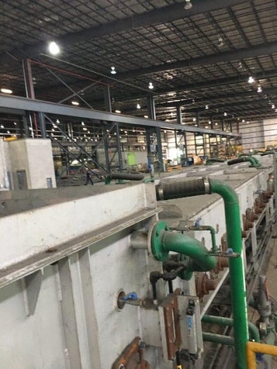 Tenova Loi roller hearth annealing furnace, inlet roller table, inlet suction device - Image 9