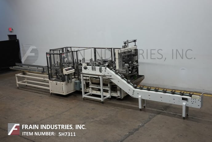 Adco, automatic, continuous motion, vertical, hot melt glue cartoner, 40-150 cartons per minute, 108" long - Image 1