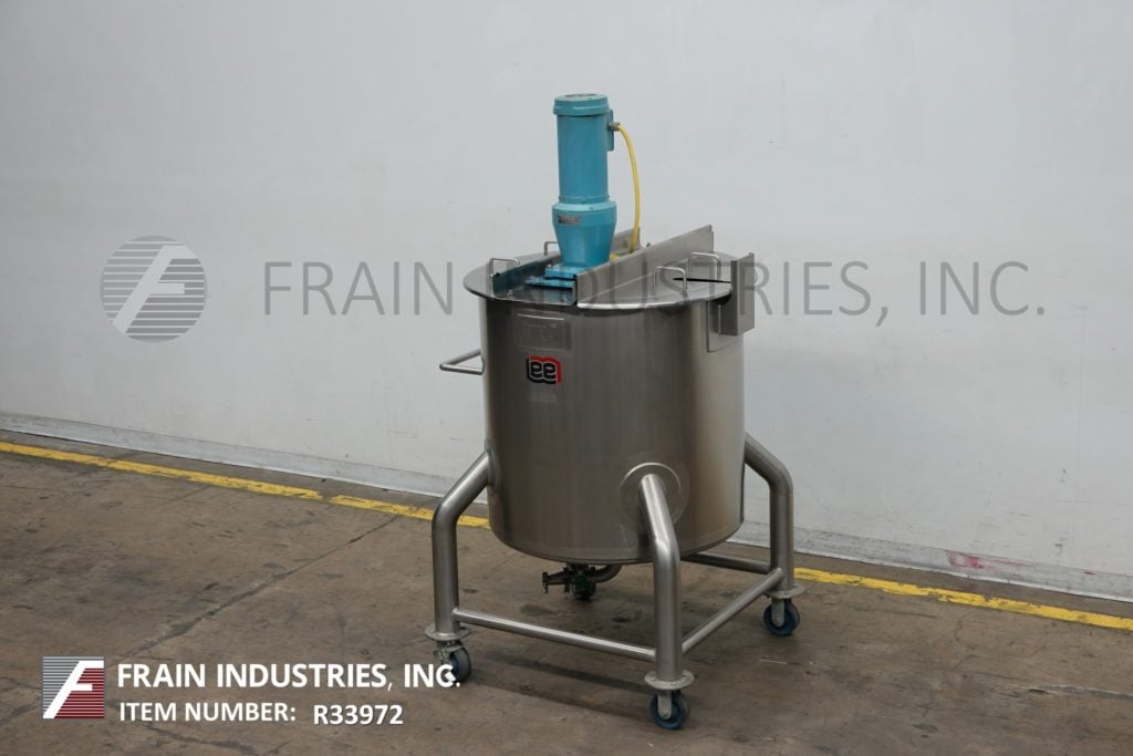 100 gallon Lee #100DBT, 304 Stainless Steel tank, 30" dia x 38" deep with a 35" straight wall, lift off - Image 5