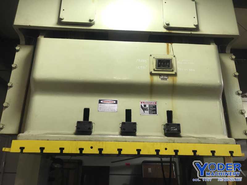 200 Ton, Stamtec #G2-200, gap frame double crank, 9.84" stroke, 19.69" Shut Height, air clutch, 1996, #73494 - Image 10