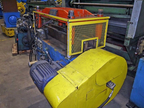 B & K, cut-off press, 3 -3.5" stroke, air clutch, 44" btwn posts R-L, 16.5" btwn posts F-B, 7.5 HP AC motor - Image 1