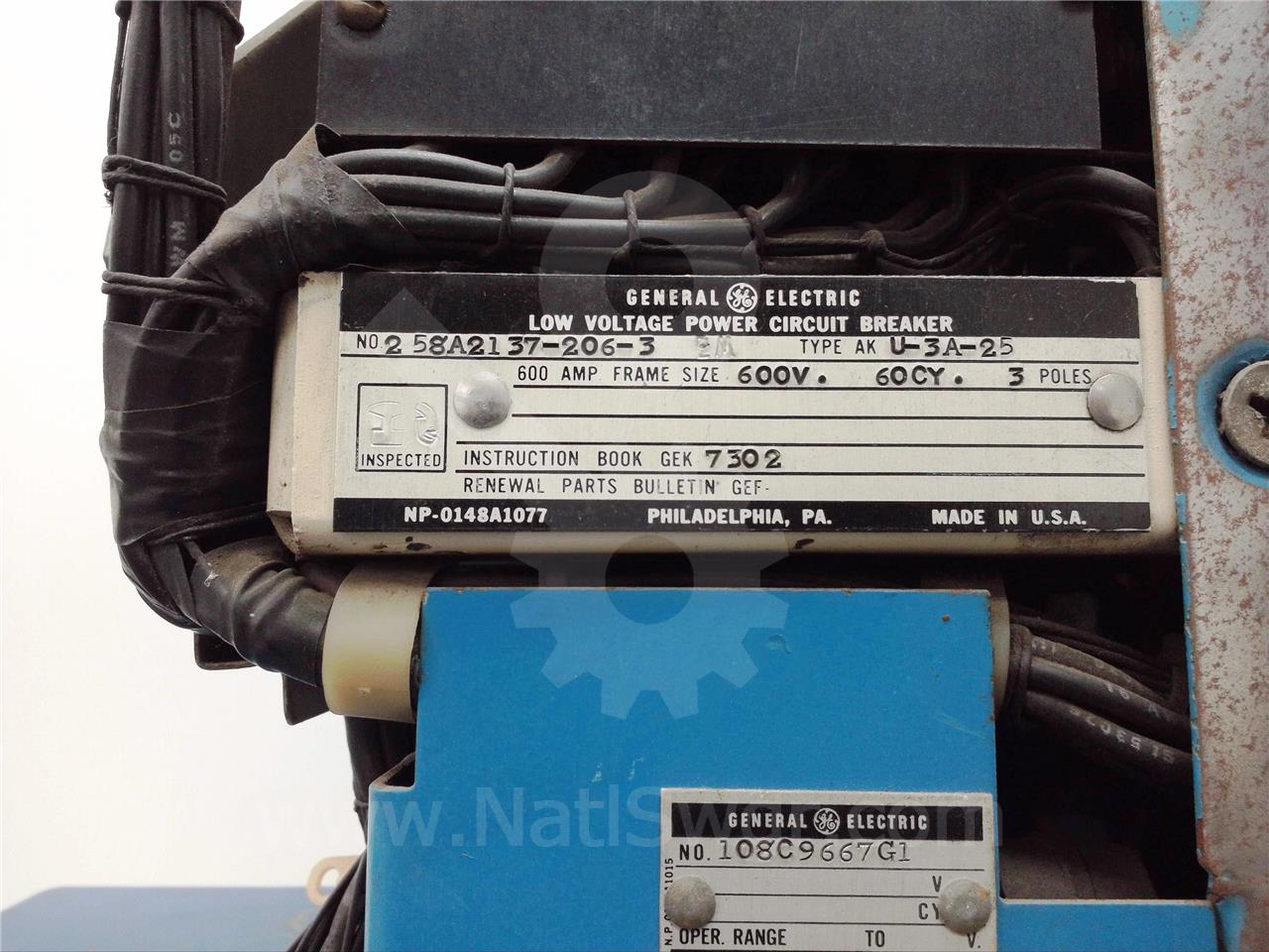 600 Amps, GE Aku-3a-25 Eo/do (aku-_a-25) 125 Volts DC Control, Ps-1a Li, 1000 Amps Fuse - Image 7