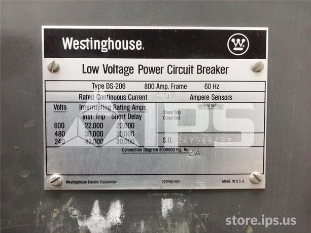 800 Amps WH Ds-206 Mo/do Amptector Li, 600 Amps Ct - Image 5