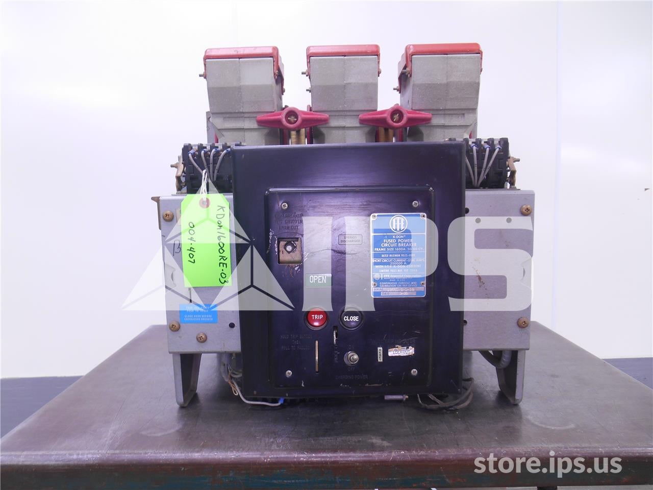1600 Amps ITE Kdon-1600 Red Eo/do 48 Volts DC Control, 120 Volts AC Trip, Od-5 Lsi 1000a, 1000 Amps Fuse - Image 1