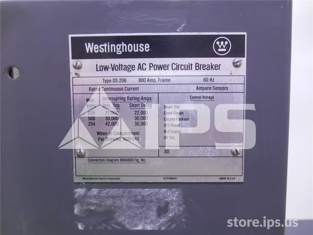 800 Amps WH Ds-206 Mo/do Amptector Ii Du Li, 600 Amps Ct - Image 3