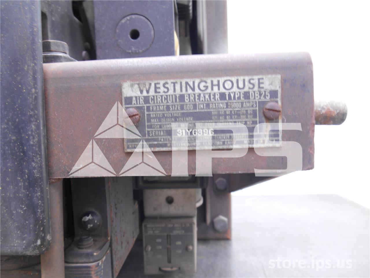 600 Amps WH Db-25 Eo/do 1p 125 Volts DC Control, 600 Amps Series Trip - Image 2