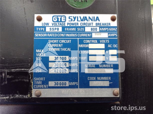 800 Amps Sylvania Sspb Mo/do (sspb-800) Rx2s1g Lsig, 800 Amps Ct - Image 3