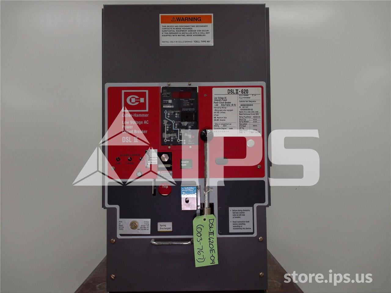 2000 Amps Ch Dslii-620 Eo/do Unused Surplus 120 Volts AC Control, Rms 810 Lsg, 2000 Amps Rp, 3000 Amps Fuse - Image 1
