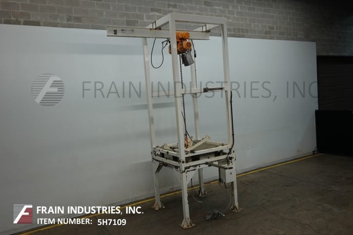 Bulk bag, Vac-U-Max, super sack unloading system rated to 3800 lbs capacity, heavy duty box tube structural - Image 1