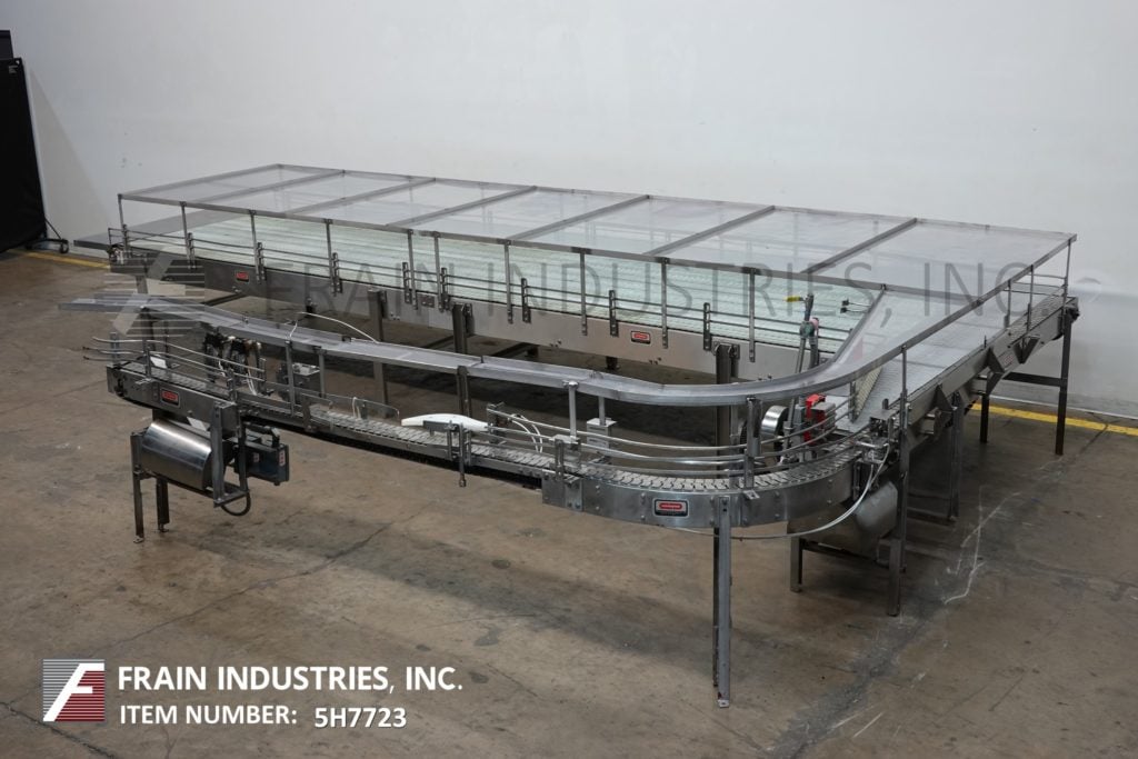 Arrowhead, 60" wide x 228" L, offline tabletop bulk to single lane unscrambler conveyor, 12" wide x 102" long - Image 1