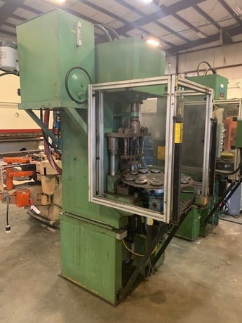 8 Ton, Denison #Multipress, hydraulic press, 12" stroke, 30" daylight, 2.25" ram, 7.5 HP, 1970 - Image 1