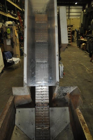 8" wide x 14' long, Steel Trak #3-HASB, 30 FPM, incline conveyor - Image 5