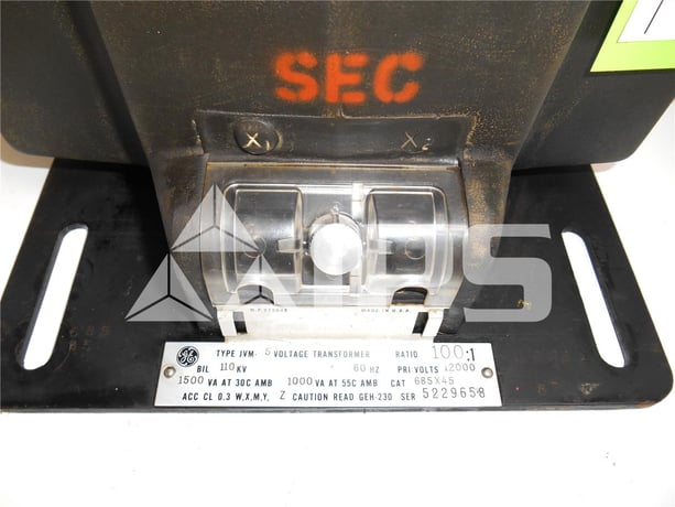 GE 100:1 Jvm-5 Potential Transformer 15kv, 110 KV Bil, 12000:120, Double Fuse - Image 2