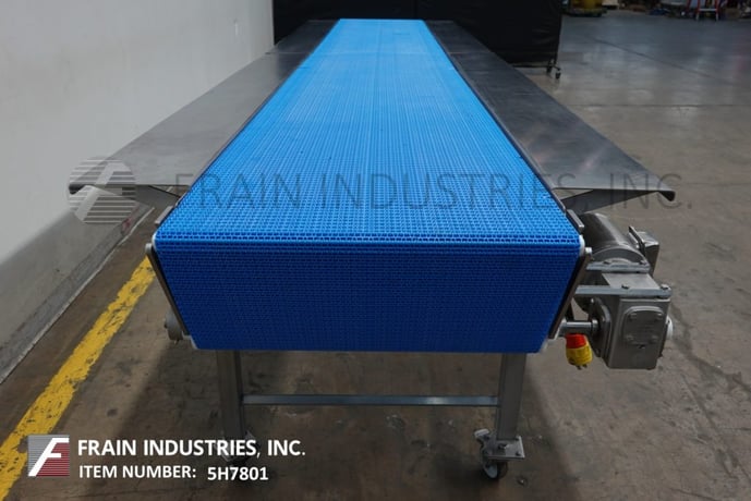 26" wide x 16' long, Dorner #820-394/A, Stainless Steel belt conveyor, Intralox has an infeed and discharge - Image 3