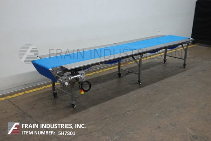 26" wide x 16' long, Dorner #820-394/A, Stainless Steel belt conveyor, Intralox has an infeed and discharge - Image 4