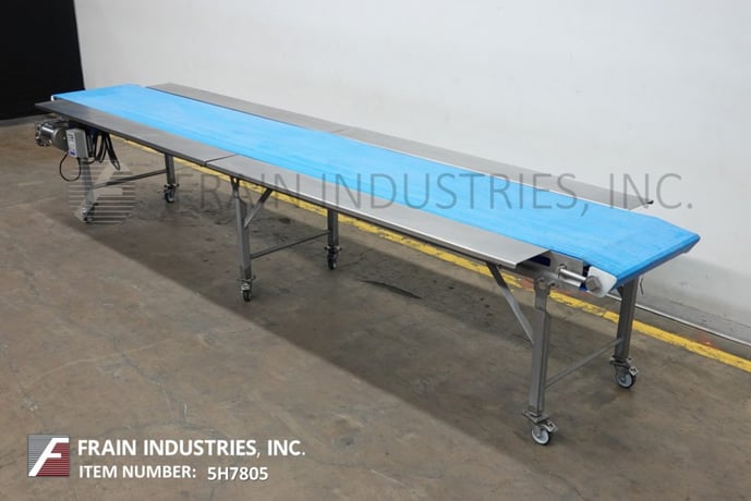 26" wide x 15.1' long, Dorner #820-394/A, Stainless Steel belt conveyor, Intralox has an infeed and discharge - Image 5