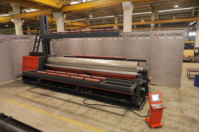 276" x 3/8" Akyapak #AHS-70/08, hydraulic, 4-roll, new, other length & capacity available - Image 1