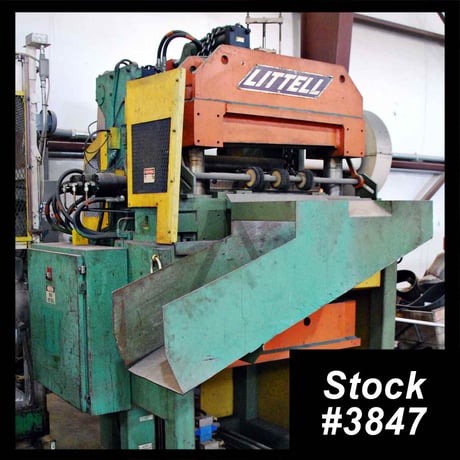 24" x .187" Littell, coil peeler, flattener, crop shear and feeder - Image 1