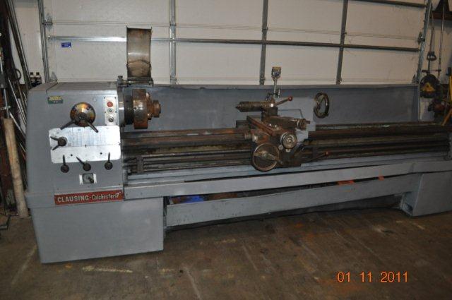 17" x 120" Clausing #7-17-120, engine lathe3 & 4-jaw chuck,inch/metric,Steady Rest,tailstock - Image 1