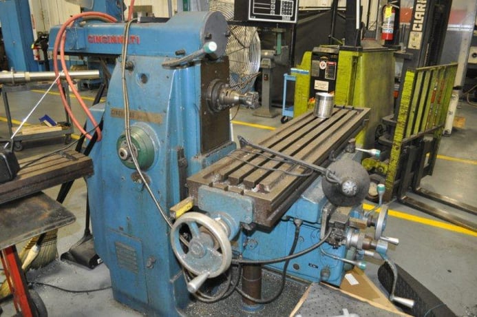 Cincinnati Cinova #80-205-12, universal milling machine, 12" x56" table, 3-Axis digital read out, 2 HP - Image 4