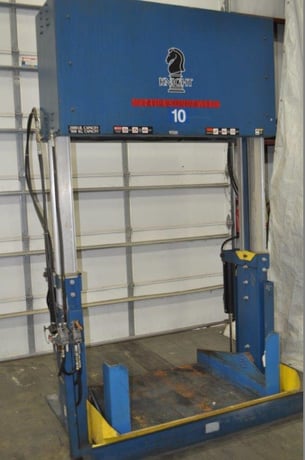 2000 lb. Knight #OLT-4952 Zero Lift load table, pneumatic, 51" x49"tilting platform - Image 1