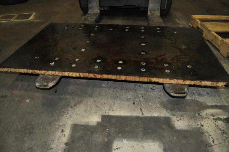 Steel Ram Plate, 60" LR x 36" FB x 1.5"thick - Image 2