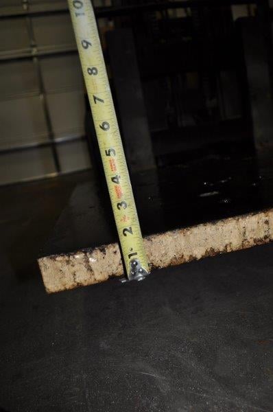 Steel Ram Plate, 60" LR x 36" FB x 1.5"thick - Image 5