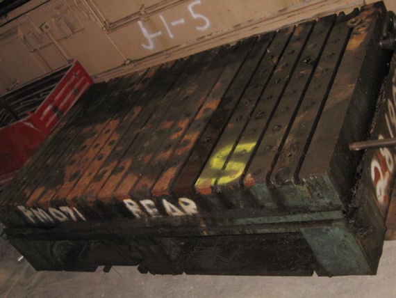 96" L x 60" width x 9.5" H, Bolster Plate, cushion holes - Image 1