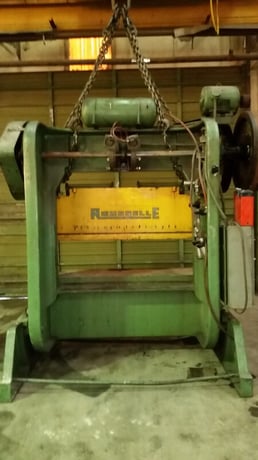 100 Ton, Rousselle #10B80, double crank gap frame press, 6" stroke, 15" Shut Height,air clutch, 50 SPM - Image 4