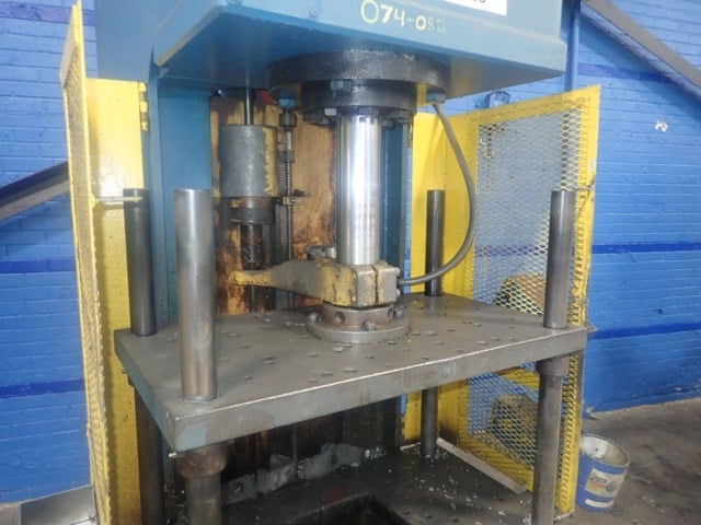 20 Ton, Multipress #FH-20, 4-post guided ram C-frame press, 12" stroke, 25" daylight, 20 HP - Image 3