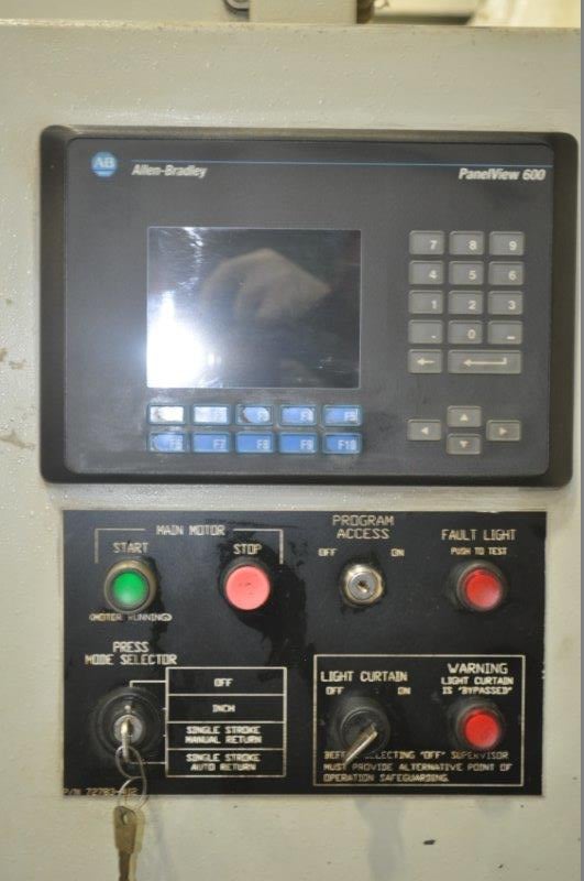 60 Ton, Pacific #60CX50/30, 4-post hydraulic press, 20" stroke, 25" daylight, 60" x30" bed, 2007 - Image 7
