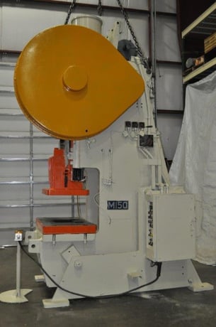 150 Ton, Niagara #M150GRD, OBI press, 8" stroke, 24" Shut Height, air clutch & brake, 45 SPM, 1966 - Image 3