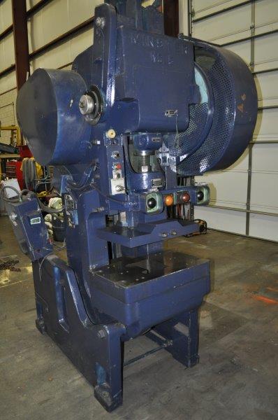 45 Ton, Minster #5, OBI back geared press, 3" stroke, 14.5" Shut Height, 50 SPM, air clutch & brake - Image 1