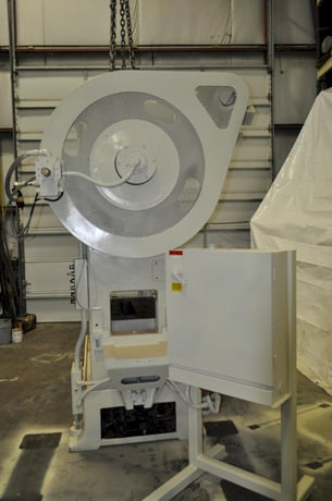 100 Ton, Minster #P2-100, straight side double crank press, 1.5" stroke, 18" Shut Height,air clutch & brake - Image 5