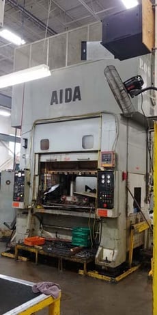 220 Ton, Aida #PMX-L2-200(1), straight side double crank Link Drive, 7.8" stroke, 18.7" Shut Height,air - Image 5