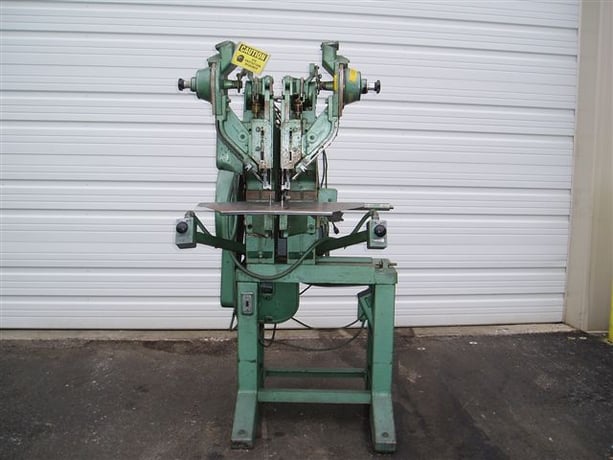 Milford #91, dual head riveter, dual palm buttons, adjustable base - Image 1