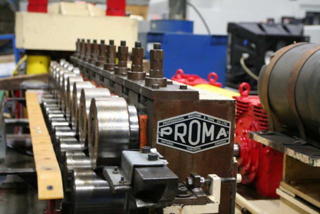 9 Stand, Proma #1-3/4DH-02, duplex rollformer, 1.75"spdl diameter, 18"-152" roll space, 1986 - Image 7