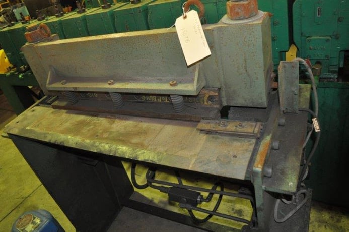 Feldman, hydraulic guillotine shear, 30" x 12 gauge, no back gauge - Image 1