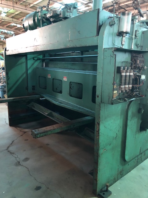 1/2" x 10' Allsteel #1/2/2010, hydraulic shear, 36" front operated back gauge, 11 hold downs, foot pedal - Image 4