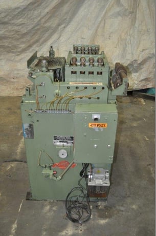 12" x .03" Littell #312, flat & shape straightener, 9 rolls, Bijur lube, 30-180 FPM - Image 1