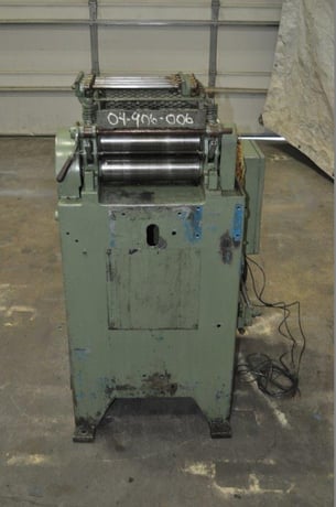 12" x .03" Littell #312, flat & shape straightener, 9 rolls, Bijur lube, 30-180 FPM - Image 2