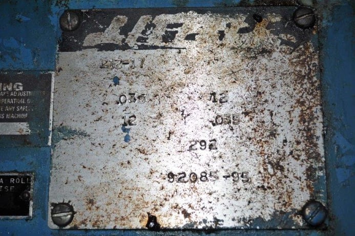 12" x .035" Littell #212-17, flat & shape straightener, 17-rolls,Lincoln lube system,variable speed - Image 5