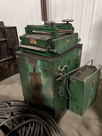15" x .125" Rowe #B-15, flat & shape straightener, 7-rolls,entry/exit pinch rolls, 2 HP - Image 2