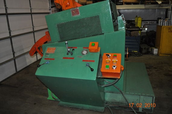 36" x .1" American Steel Line #100-3-11, flat & shape straightener, 7-rolls, variable speed, 1987 - Image 1